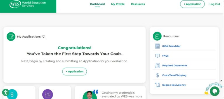 Improving Your Experience: The New WES Application Portal - WES
