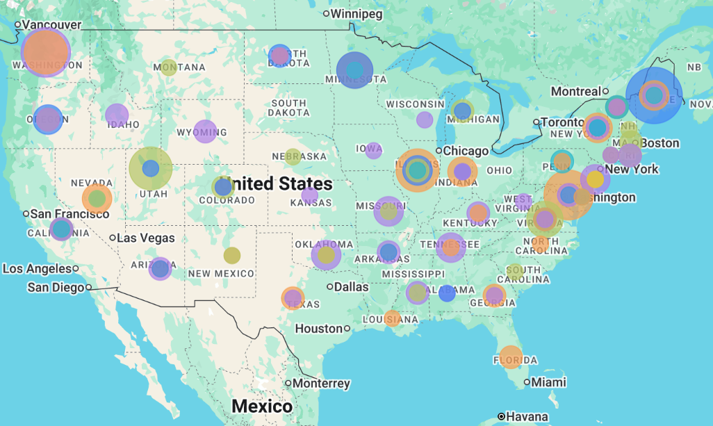 US Policy Tracker map detail
