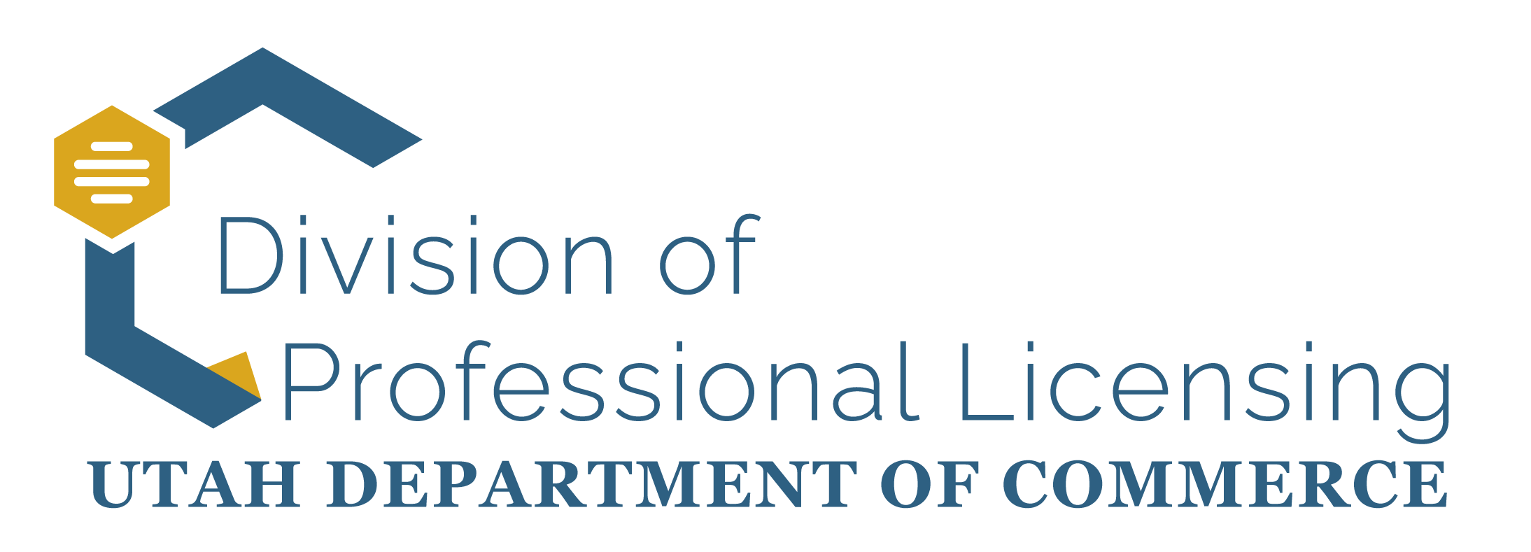 Utah Department of Commerce Division of Professional Licensing logo